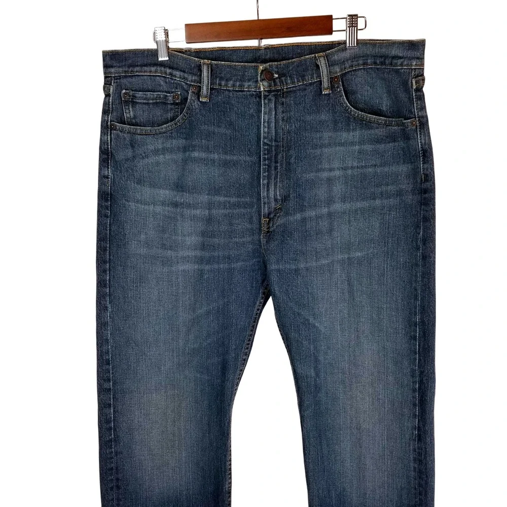 Levi's 505 Regular Fit Jeans Mens 42X32‎ Blue Denim Classic Relaxed Casual Jeans